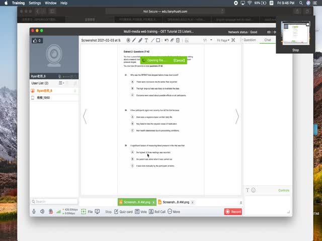 20-21年&nbsp;OET&nbsp;Tutorial20&nbsp;Listening&nbsp;and&nbsp;Speaking