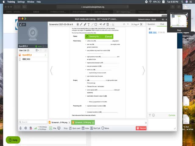 20-21年&nbsp;OET&nbsp;Tutorial24&nbsp;Listening&nbsp;and&nbsp;Speaking