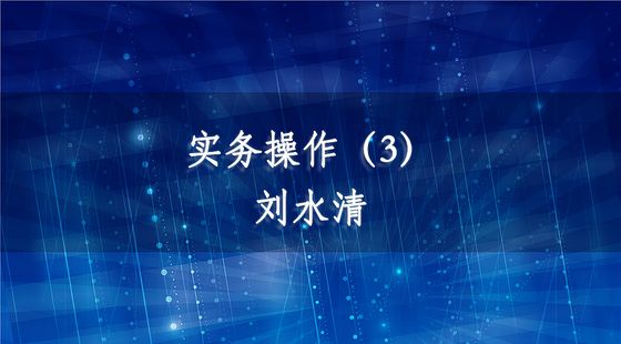 實(shí)務(wù)操作（3）-劉水清