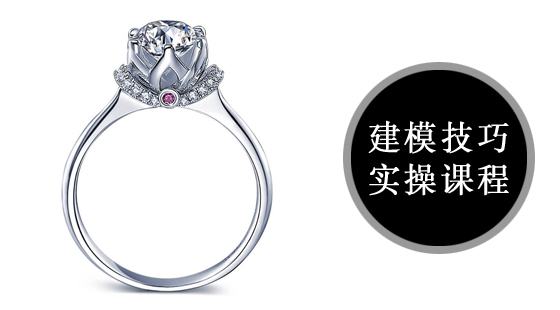 犀牛珠寶及MATRIX珠寶技能提升課建模（公主卡裝花邊女戒）020